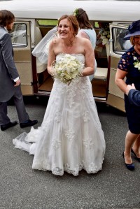 Bride arriving
