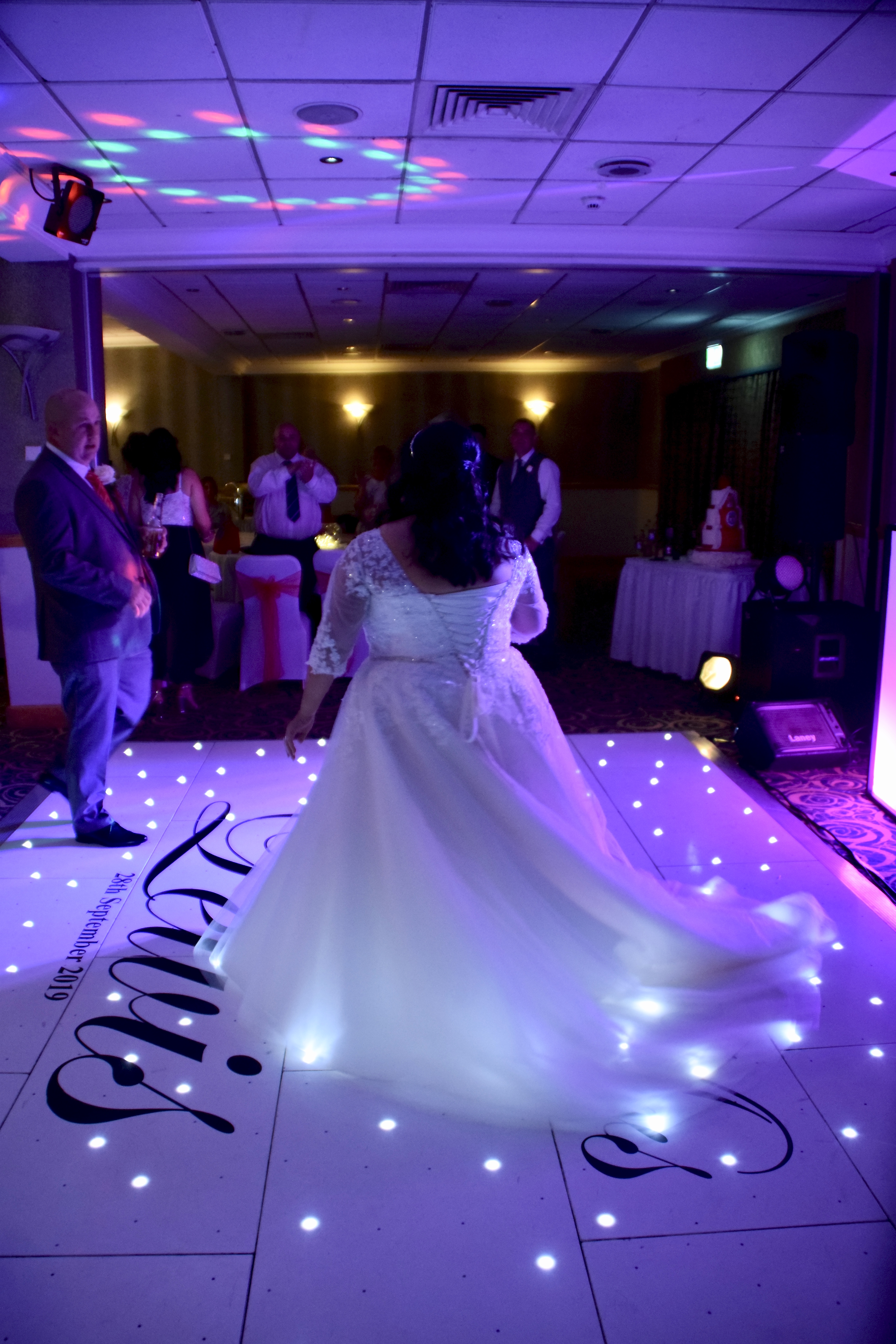 Bride on dancefloor