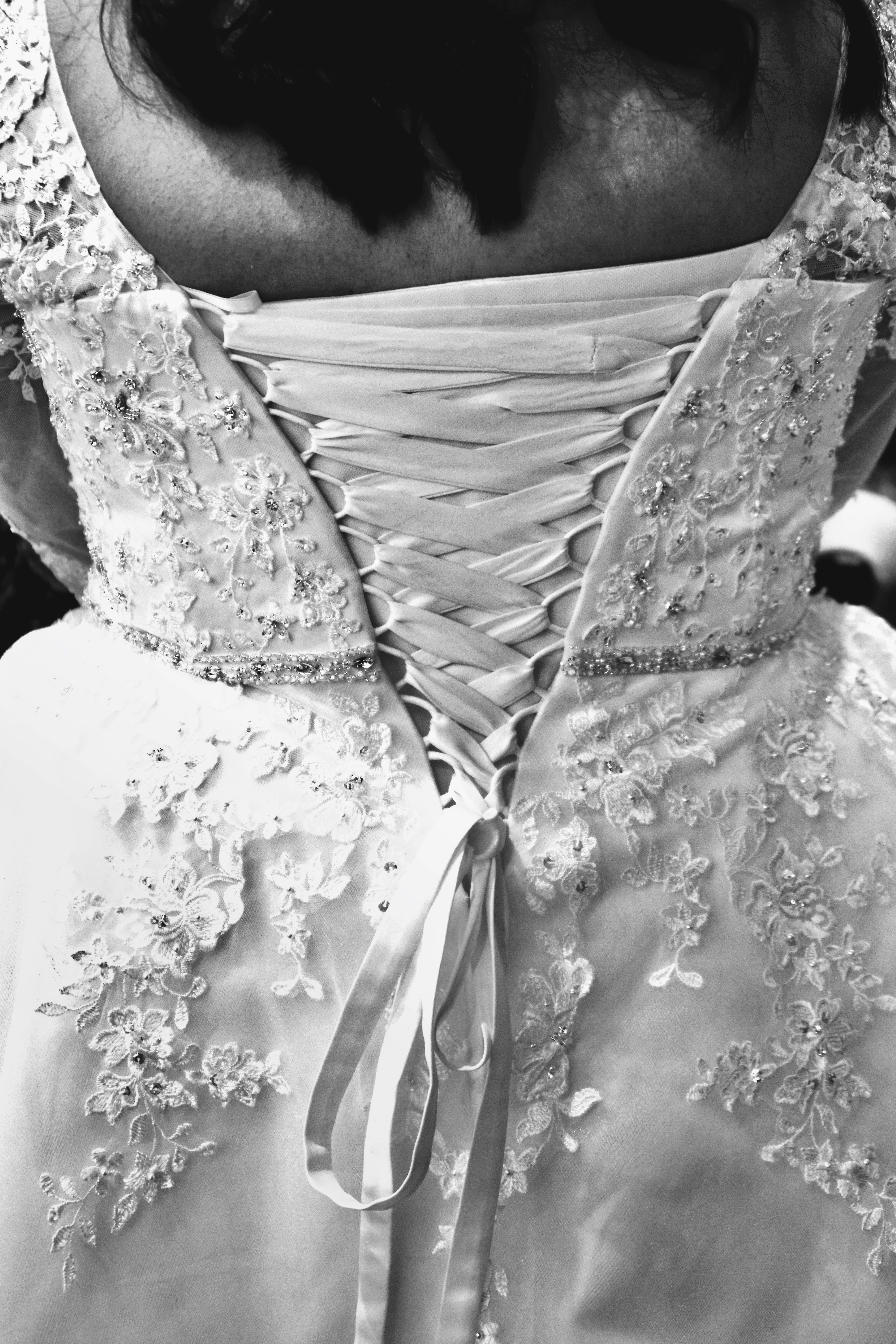 Back of wedding dress